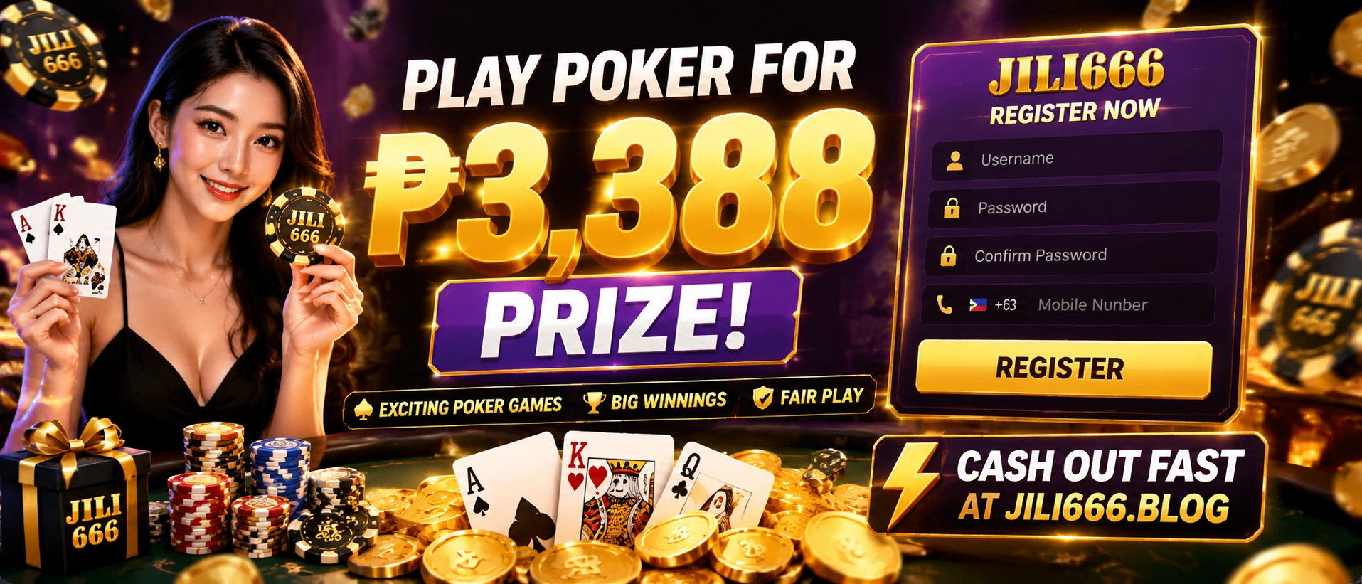 Mobile poker visual